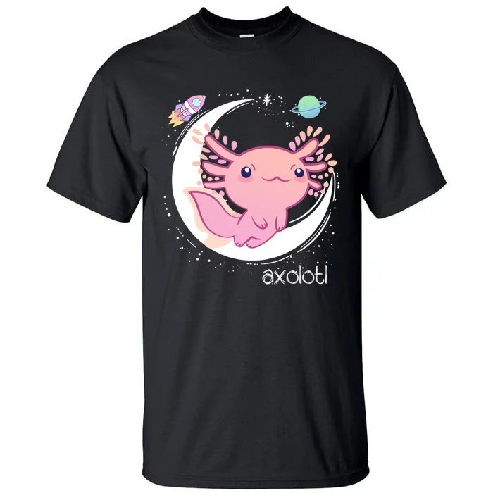 Space Axolotl Kawaii Pastel Goth | Japan Anime Comic Tall T-Shirt