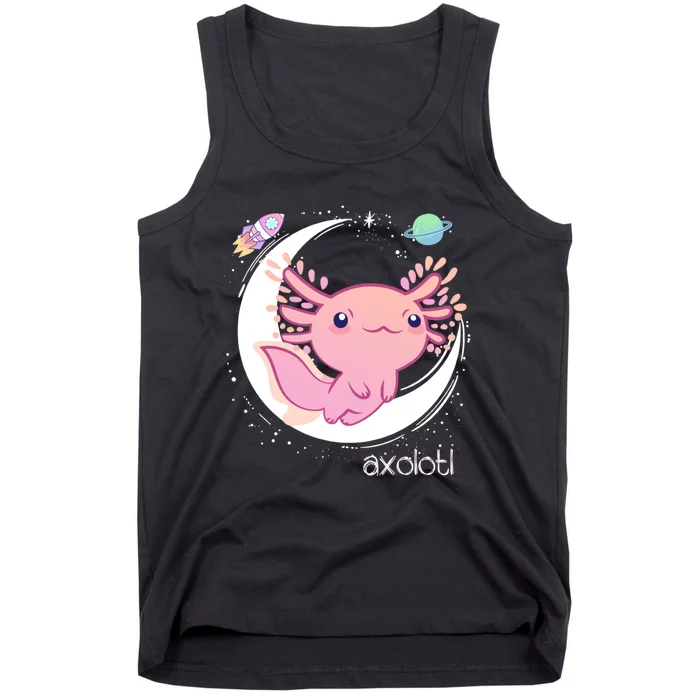 Space Axolotl Kawaii Pastel Goth | Japan Anime Comic Tank Top