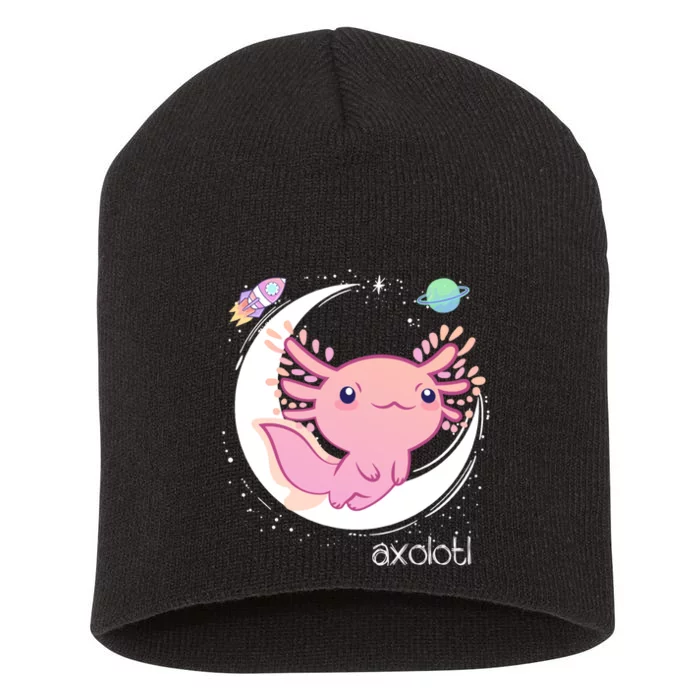 Space Axolotl Kawaii Pastel Goth | Japan Anime Comic Short Acrylic Beanie