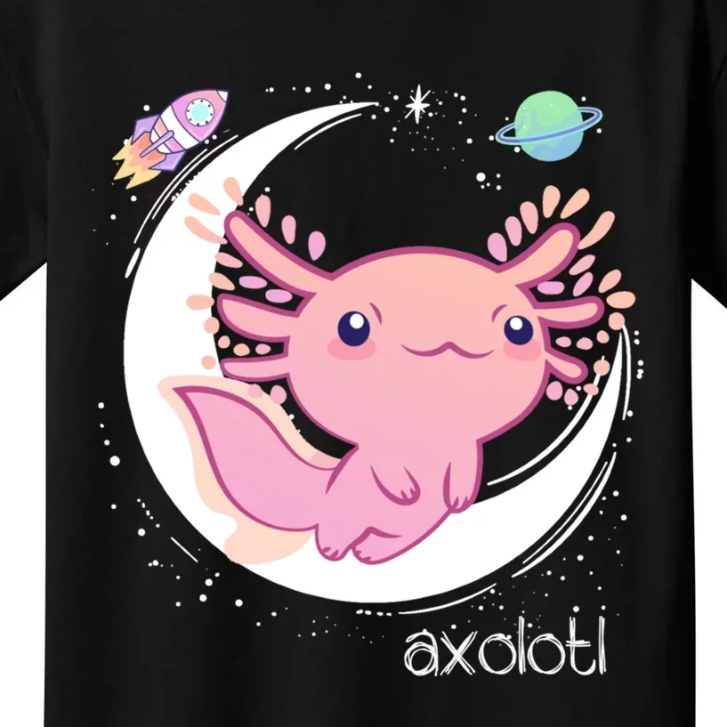 Space Axolotl Kawaii Pastel Goth | Japan Anime Comic Kids T-Shirt