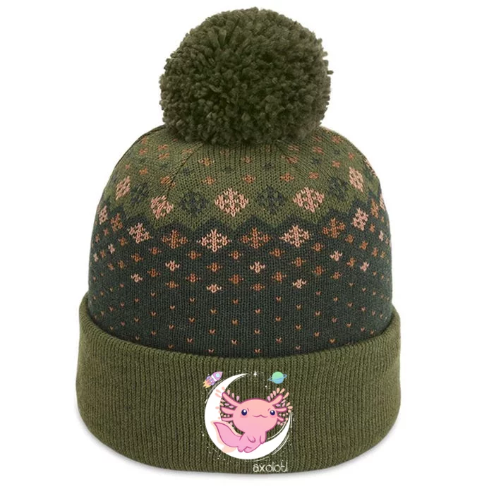 Space Axolotl Kawaii Pastel Goth | Japan Anime Comic The Baniff Cuffed Pom Beanie