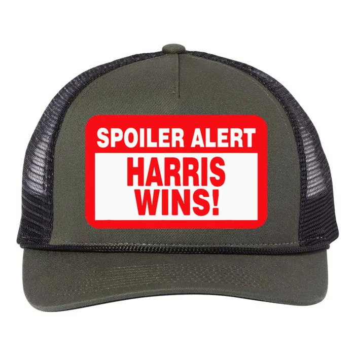 Spoiler Alert Kamala Harris Wins Presidential Debate Retro Rope Trucker Hat Cap