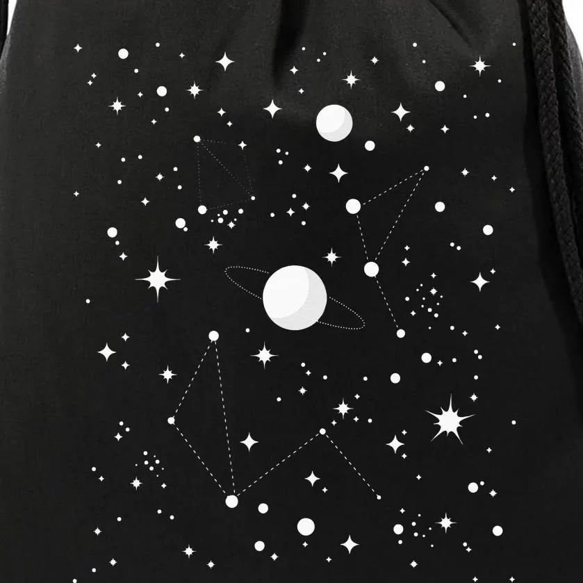 Stargazing Astronomy Lover Astrological Constellations Drawstring Bag