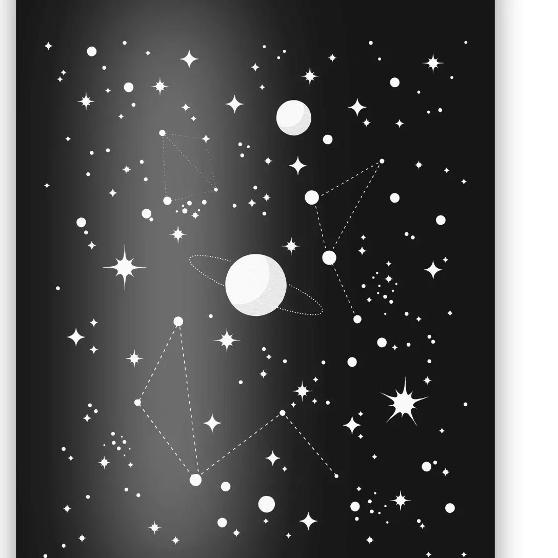 Stargazing Astronomy Lover Astrological Constellations Poster