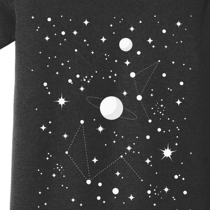 Stargazing Astronomy Lover Astrological Constellations Baby Bodysuit