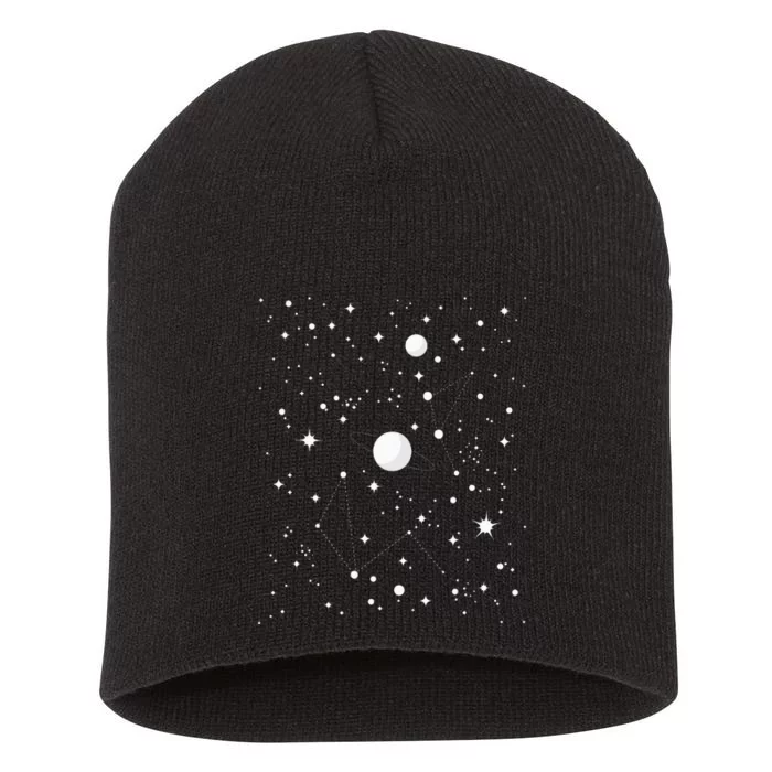 Stargazing Astronomy Lover Astrological Constellations Short Acrylic Beanie