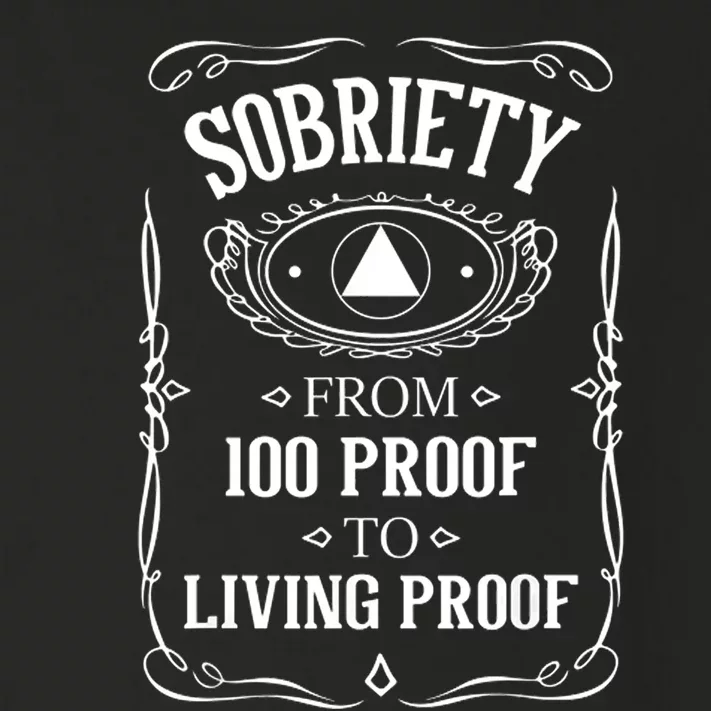 Sobriety Anniversary Living Proof NA AA Recovery Toddler Long Sleeve Shirt