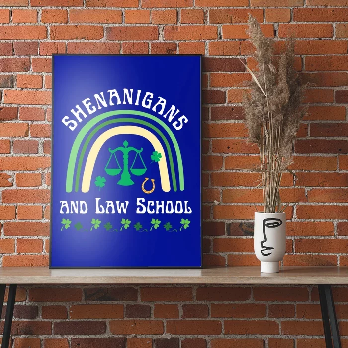 Shenanigans And Law School St Patrick's Day Lawyer Attorney Funny Gift Poster