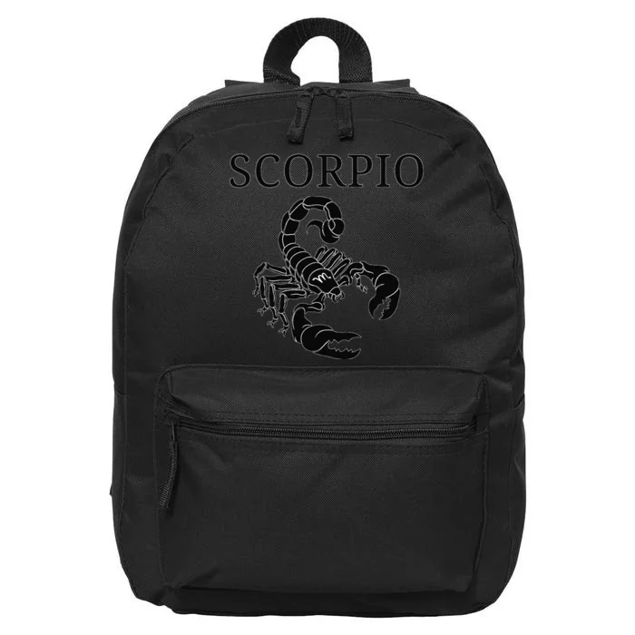 Scorpio Astrology Large Scorpion Zodiac Sign & Scorpio Name 16 in Basic Backpack