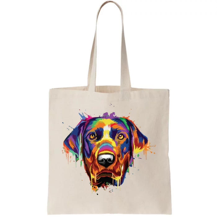 Splash Art Labrador Retriever Lab Lover Gifts Tote Bag