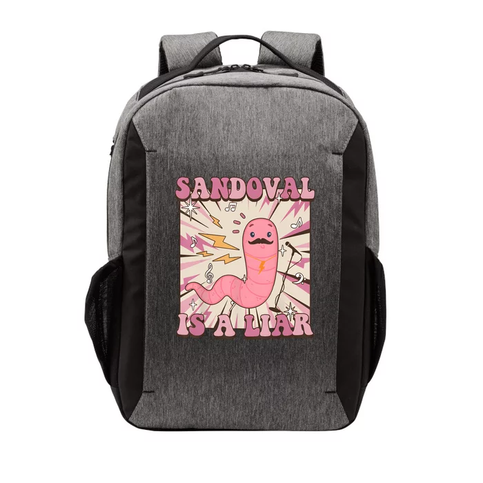 Sandovals A Liar Worm With A Mustache Vector Backpack