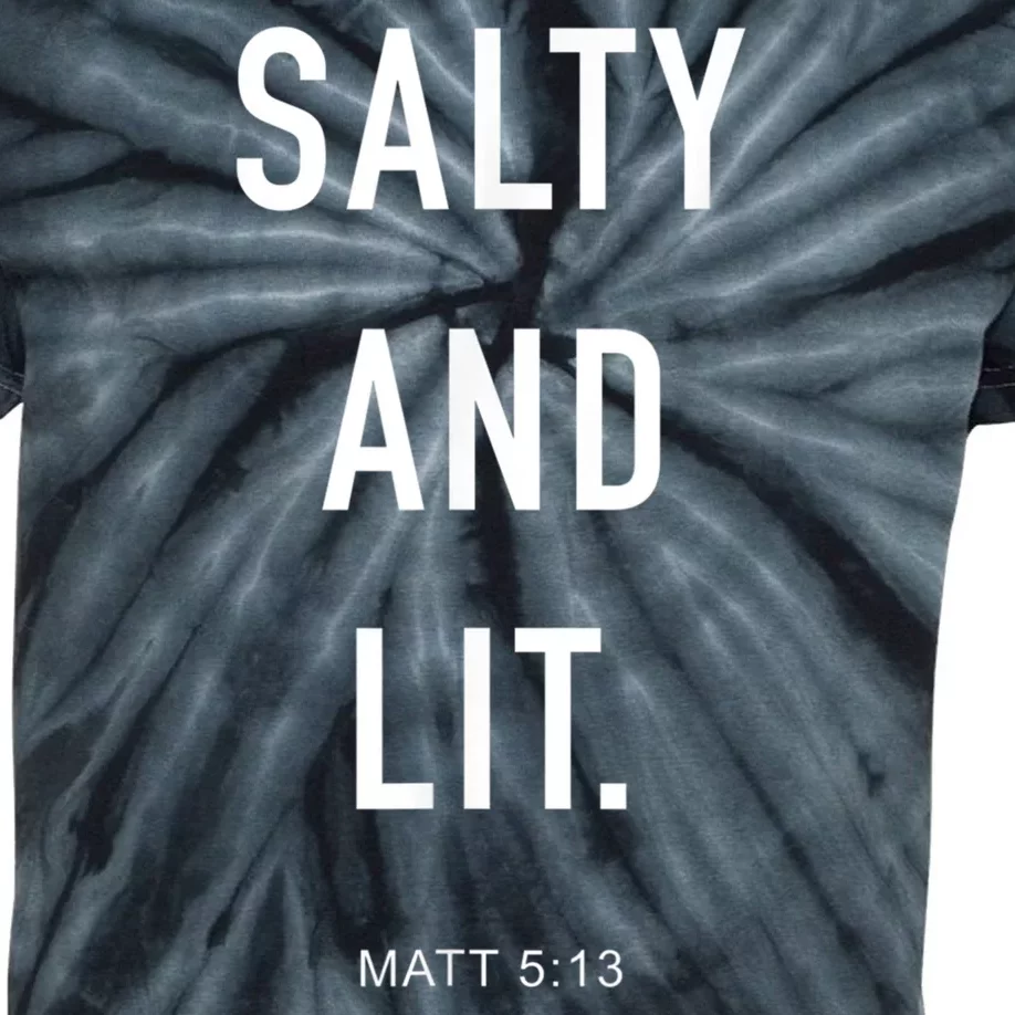 Salty And Lit Matt 513 Design Character Kids Tie-Dye T-Shirt