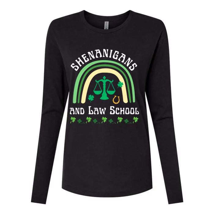 Shenanigans And Law School St Patrick's Day Lawyer Attorney Gift Womens Cotton Relaxed Long Sleeve T-Shirt