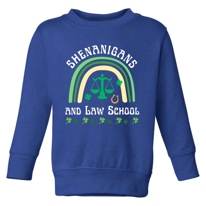 Shenanigans And Law School St Patrick's Day Lawyer Attorney Gift Toddler Sweatshirt