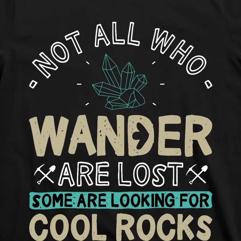 Some Are Looking For Cool Rocks Geologist Geode Hunter T-Shirt