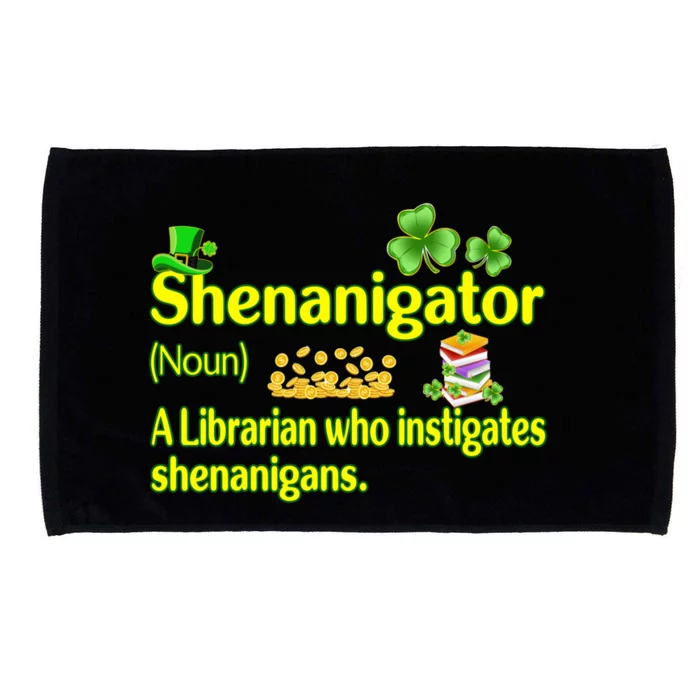 Shenanigator A Librarian Who Instigates Shenanigans Great Gift Microfiber Hand Towel