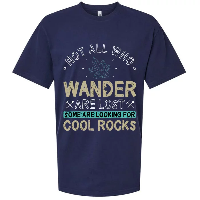 Some Are Looking For Cool Rocks Geologist Geode Hunter Sueded Cloud Jersey T-Shirt