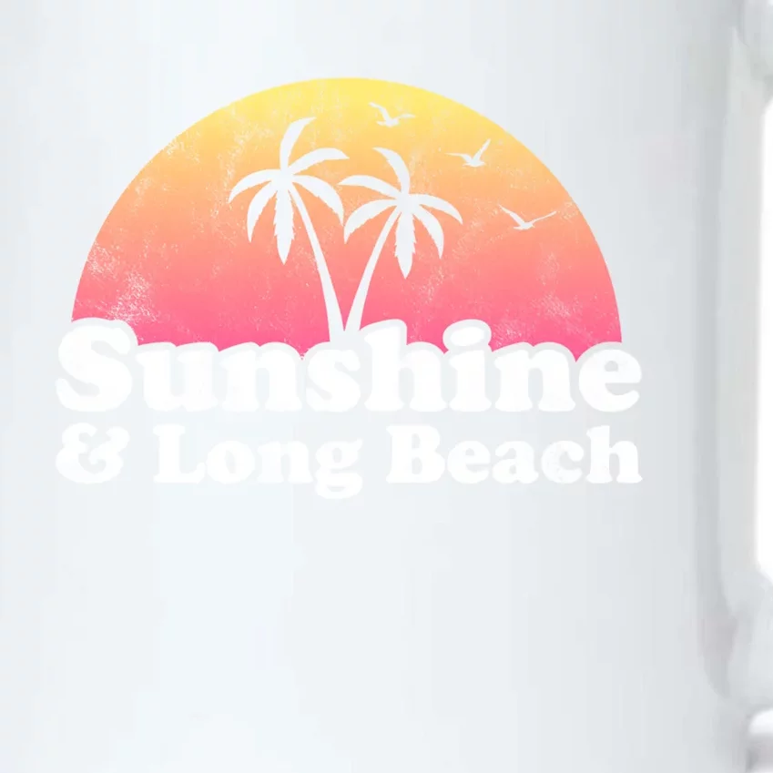 Sunshine And Long Beach Ca California Meaningful Gift Black Color Changing Mug