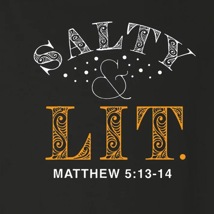 Salty And Lit Christian Bible Verse Religious Toddler Long Sleeve Shirt