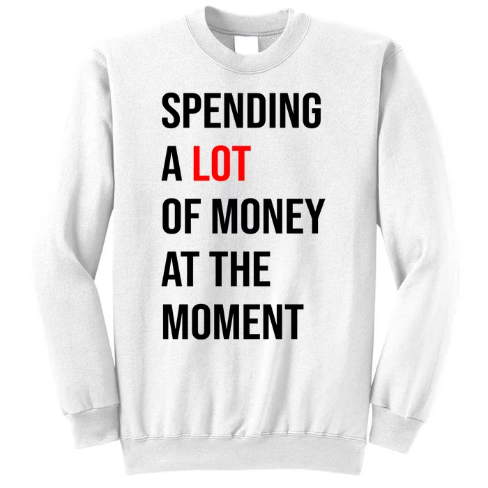 Spending A Lot Of Money At The Moment Sweatshirt