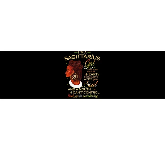 Sagittarius Afro Locs Zodiac Signs Birthday Gift Bumper Sticker