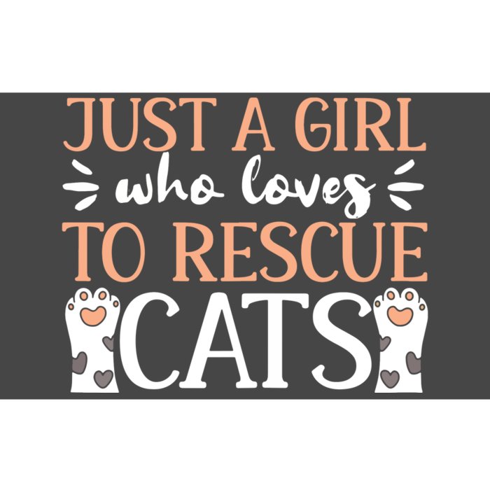 Shelter Animal Love Just A Girl Who Loves To Rescue Cats Bumper Sticker