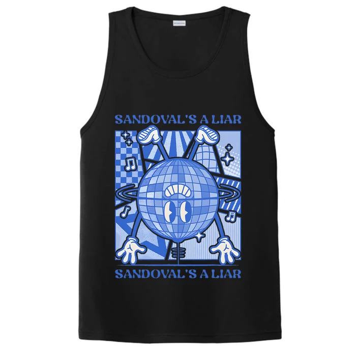 Sandovals a Liar Groovy Retro Performance Tank