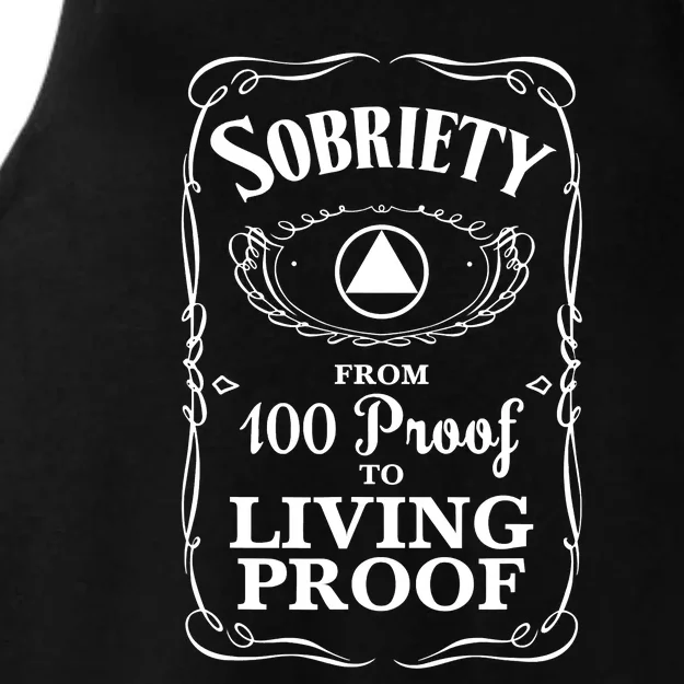 Sobriety Anniversary Living Proof NA AA Recovery Ladies Tri-Blend Wicking Tank