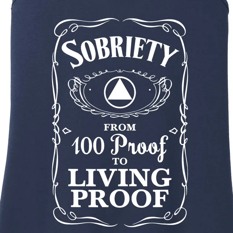 Sobriety Anniversary Living Proof NA AA Recovery Ladies Essential Tank