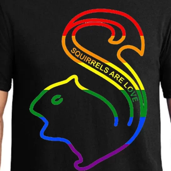 Squirrels Are Love LGBT Rainbow Pride Pajama Set