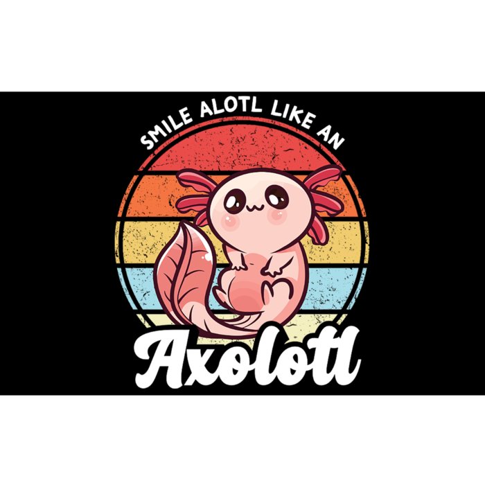 Smile A Lot Like An Axolotl Bumper Sticker