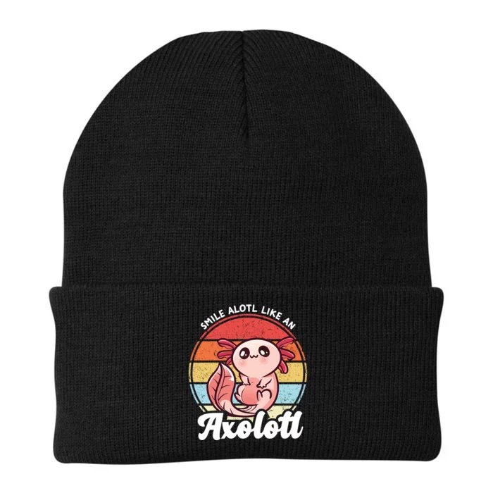 Smile A Lot Like An Axolotl Knit Cap Winter Beanie