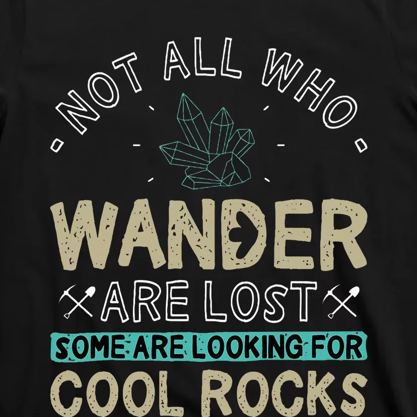 Some Are Looking For Cool Rocks Geologist Geode Hunter T-Shirt