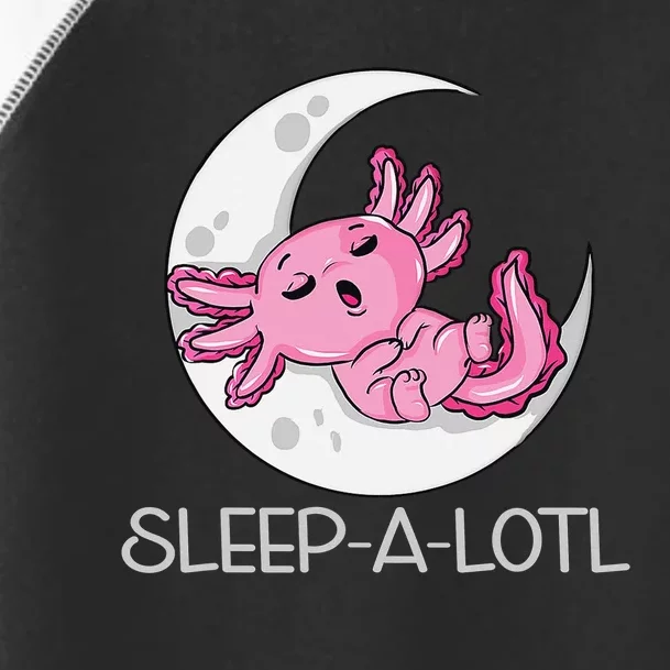 SLEEP A LOTL Sleeping Axolotl Pyjamas Funny Toddler Fine Jersey T-Shirt