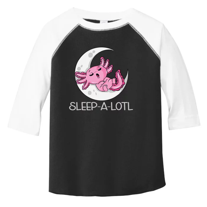 SLEEP A LOTL Sleeping Axolotl Pyjamas Funny Toddler Fine Jersey T-Shirt