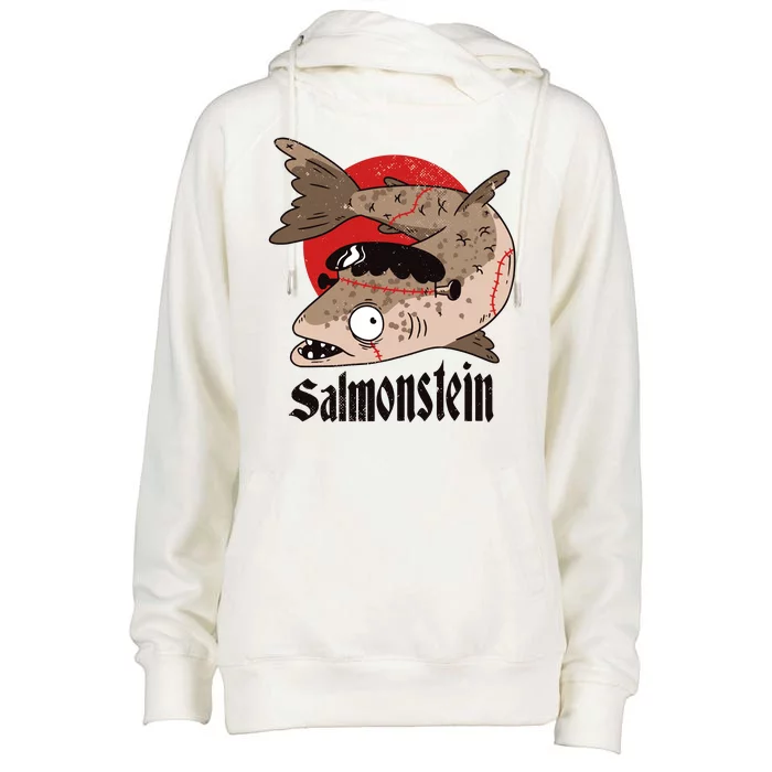 Salmonstein Womens Funnel Neck Pullover Hood