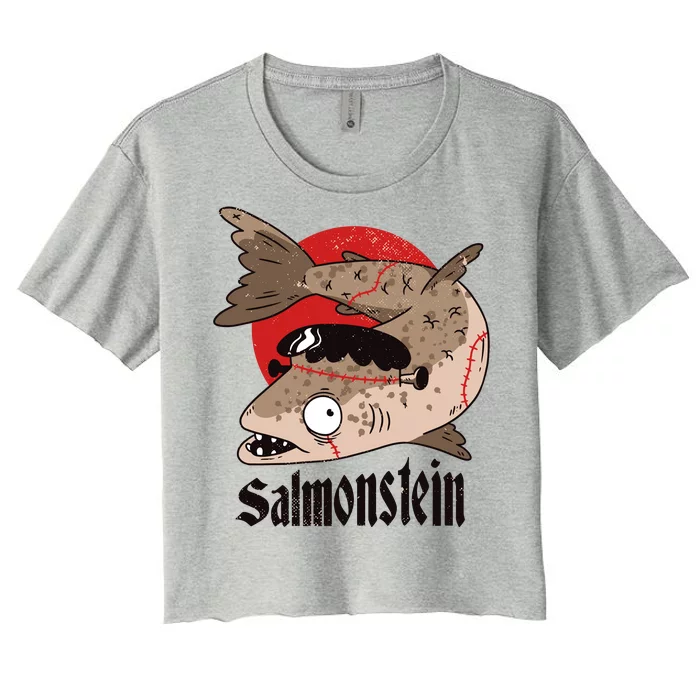 Salmonstein Women's Crop Top Tee