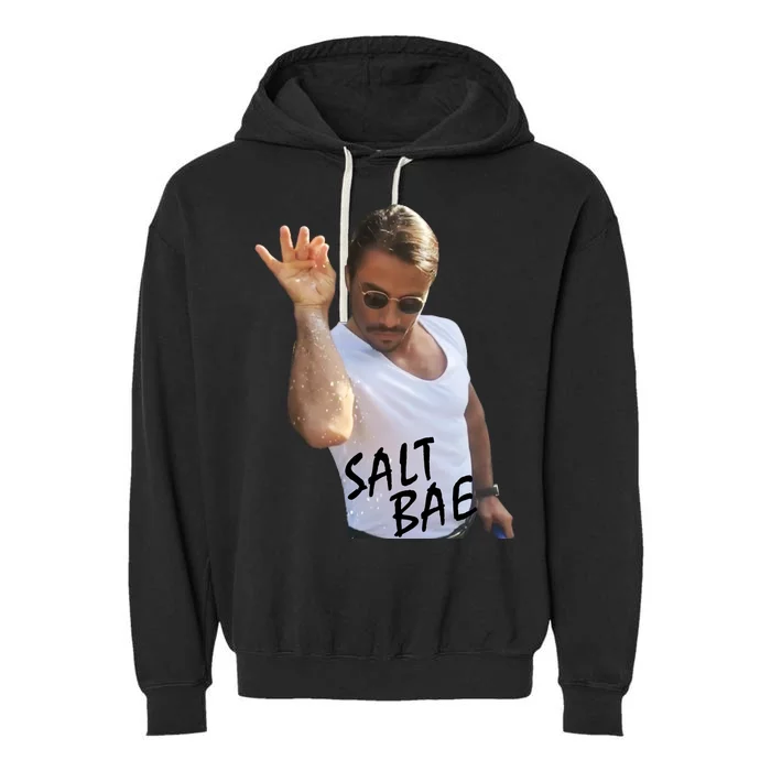 Salt Bae Funny Photo Meme Garment-Dyed Fleece Hoodie