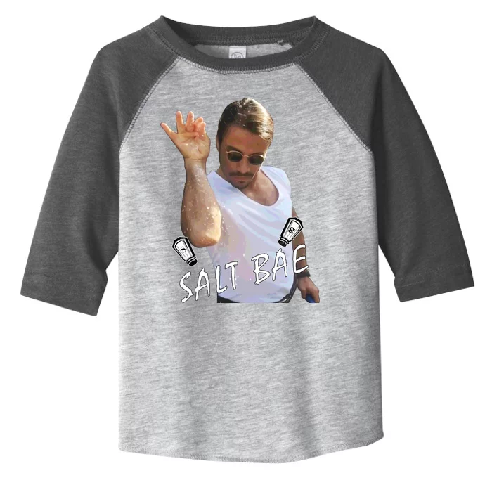 Salt Bae Meme Funny Salt Shaker Toddler Fine Jersey T-Shirt