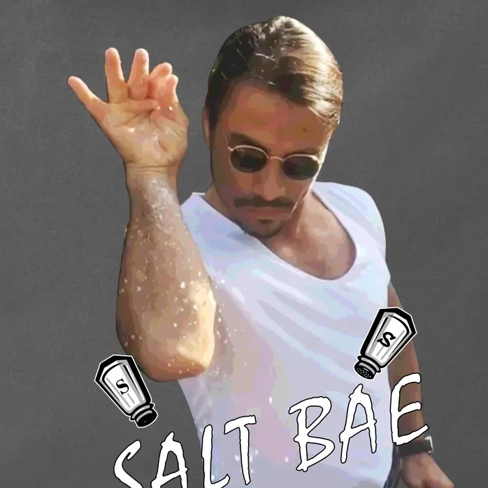 Salt Bae Meme Funny Salt Shaker Zip Tote Bag