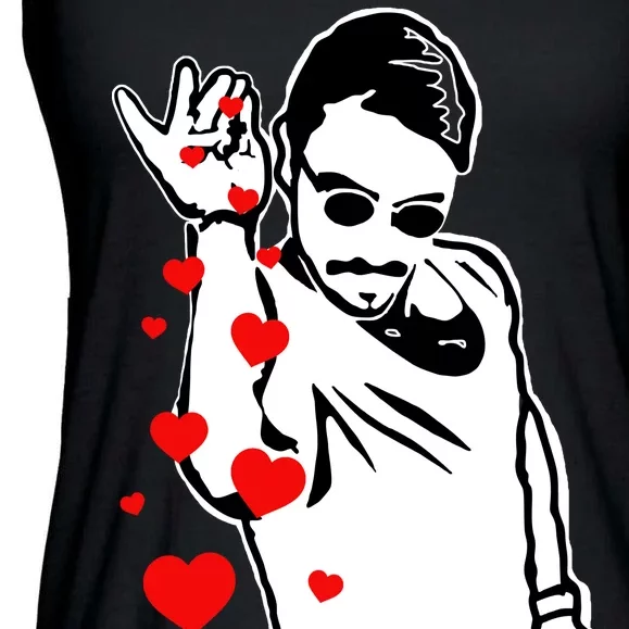 Salt Bae Valentines Day Ladies Essential Flowy Tank