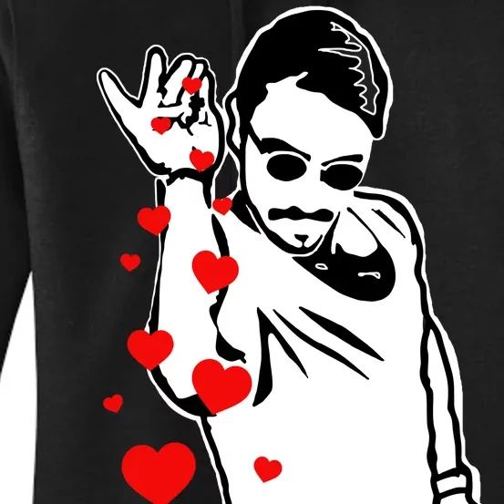 Salt Bae Valentines Day Women's Pullover Hoodie