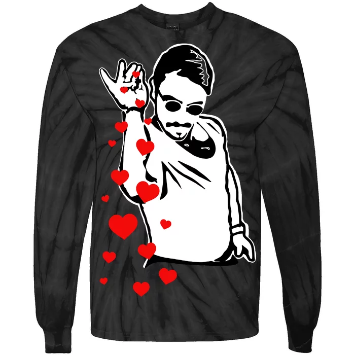 Salt Bae Valentines Day Tie-Dye Long Sleeve Shirt