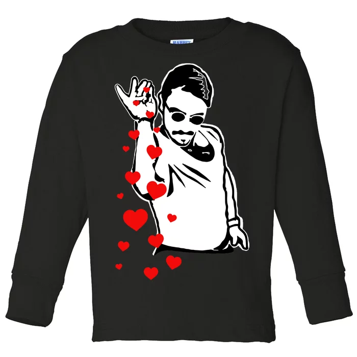 Salt Bae Valentines Day Toddler Long Sleeve Shirt