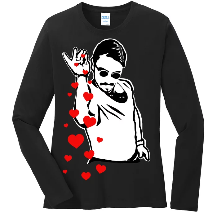 Salt Bae Valentines Day Ladies Long Sleeve Shirt