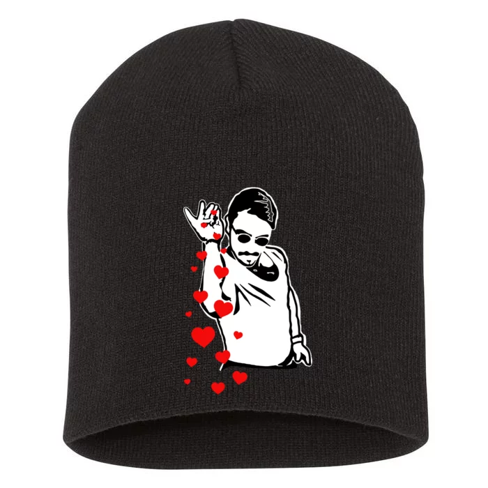 Salt Bae Valentines Day Short Acrylic Beanie