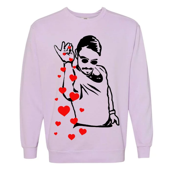 Salt Bae Valentines Day Garment-Dyed Sweatshirt