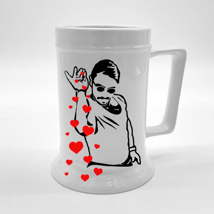 Salt Bae Valentines Day Front & Back Beer Stein