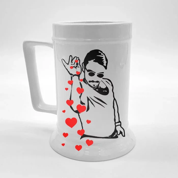 Salt Bae Valentines Day Front & Back Beer Stein