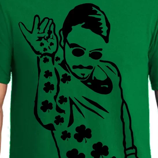 Salt Bay Guy Irish Clovers Funny Meme St. Patrick's Day Pajama Set